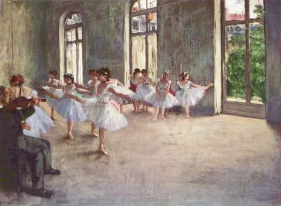art oil painting reproduction of  Edgar Degas Ballet Rehearsal museum quality handmade
