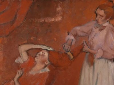art oil painting reproduction of  Edgar Degas Combing The Hair museum quality handmade