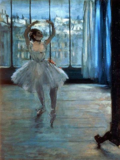 art oil painting reproduction of  Edgar Degas Dancer In Front Of A Window 1874-1877 museum quality handmade