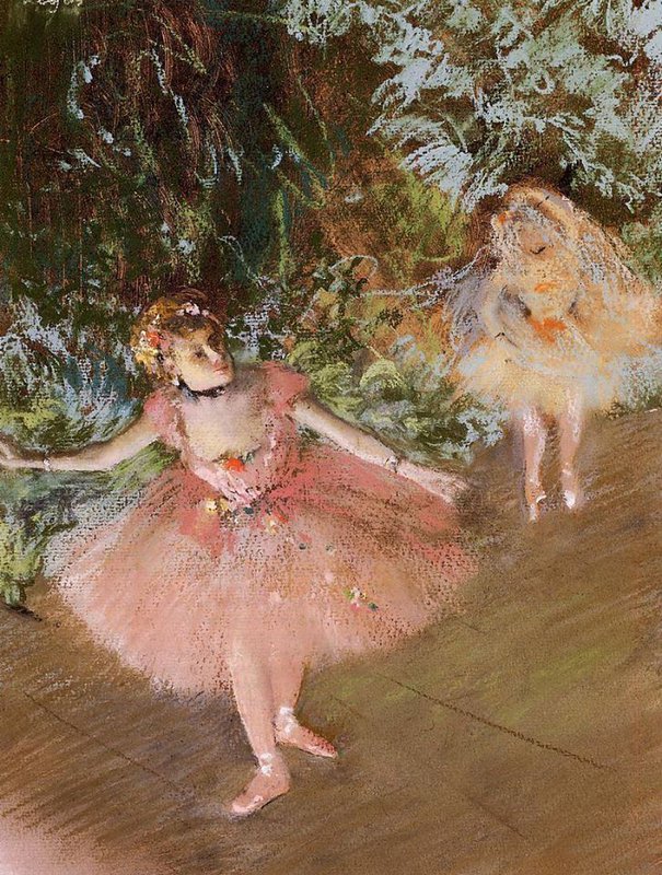 Edgar Degas Dancer On Stage - 1880 museum quality
