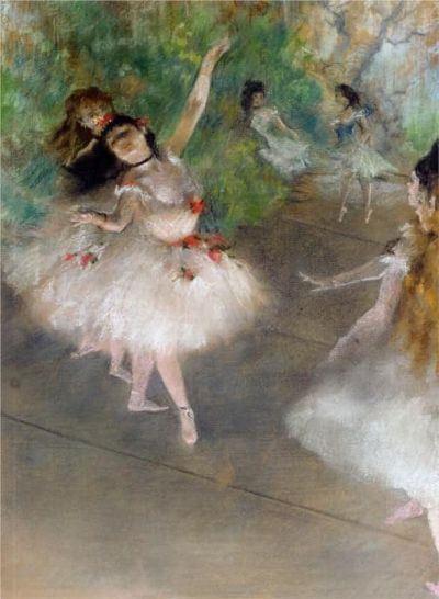 art oil painting reproduction of  Edgar Degas Dancer With A Bouquet Bowing 2 museum quality handmade