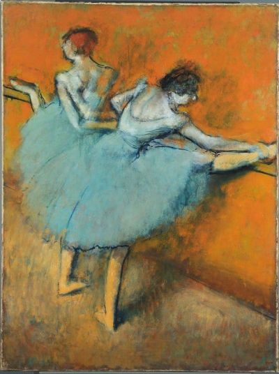 art oil painting reproduction of  Edgar Degas Dancers At The Barre museum quality handmade