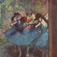 Edgar Degas Dancers In Blue