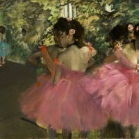 Edgar Degas Dancers In Pink