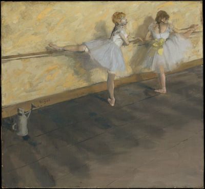 art oil painting reproduction of  Edgar Degas Dancers Practicing At The Barre museum quality handmade