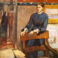 Edgar Degas Helene Rouart In Her Father S Study