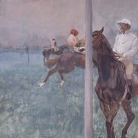 Edgar Degas Jockeys Before The Race