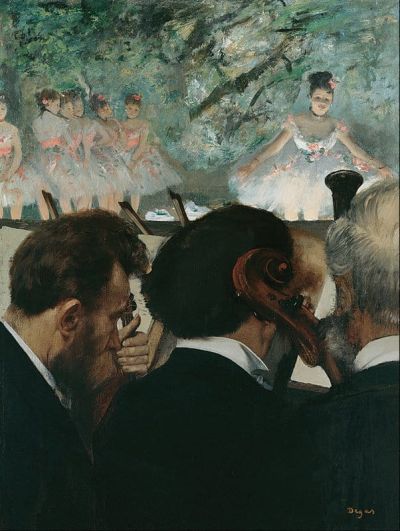 art oil painting reproduction of  Edgar Degas Orchestra Musicians museum quality handmade