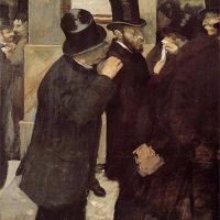 Edgar Degas Portraits At The Stock Exchange