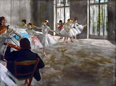 art oil painting reproduction of  Edgar Degas Rehearsal In The Studio 1878 museum quality handmade