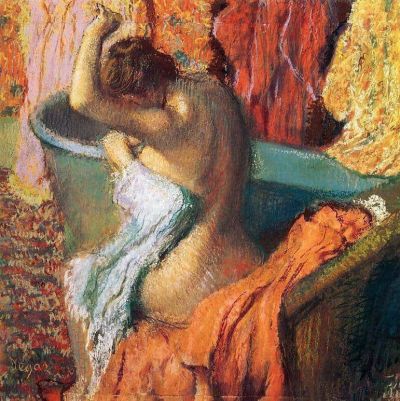 art oil painting reproduction of  Edgar Degas Seated Bather 1899 museum quality handmade