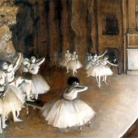 Edgar Degas The Ballet Rehearsal On Stage