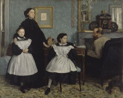 art oil painting reproduction of  Edgar Degas The Bellelli Family museum quality handmade