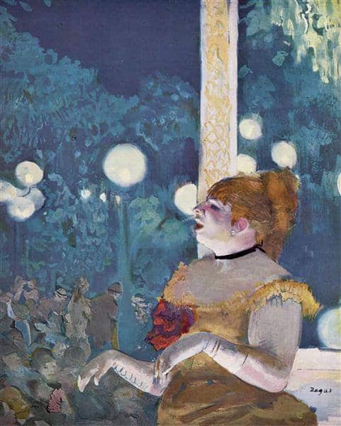 Edgar Degas The Cafe Concert - The Song Of The Dog museum quality