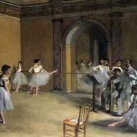 Edgar Degas The Dance Foyer At The Opera On The Rue Le Peletier