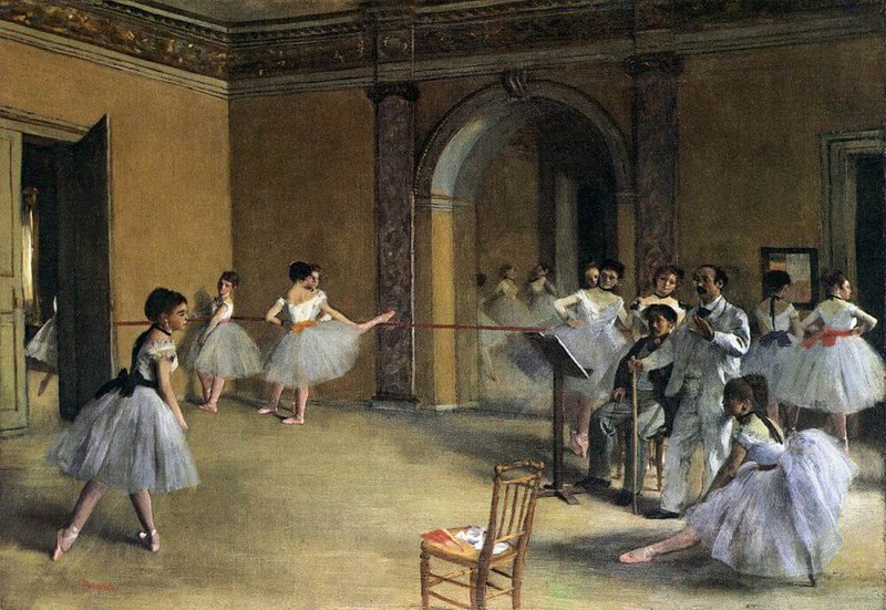 Edgar Degas The Dance Foyer At The Opera On The Rue Le Peletier museum quality