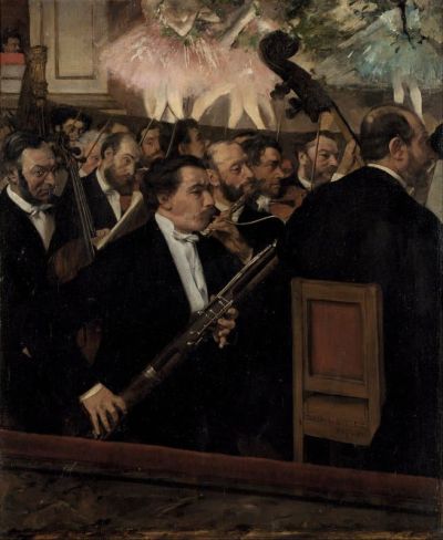 art oil painting reproduction of  Edgar Degas The Orchestra At The Opera museum quality handmade