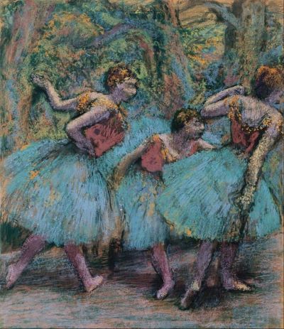 art oil painting reproduction of  Edgar Degas Three Dancers museum quality handmade