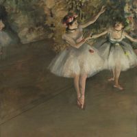 Edgar Degas Two Dancers On Stage