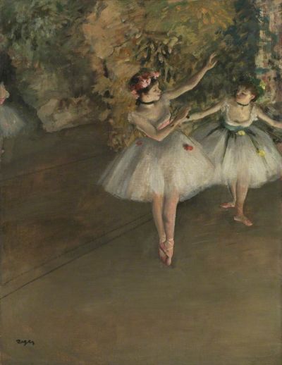 art oil painting reproduction of  Edgar Degas Two Dancers On Stage museum quality handmade