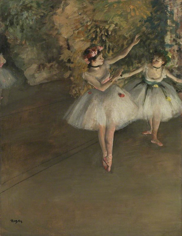 Edgar Degas Two Dancers On Stage museum quality