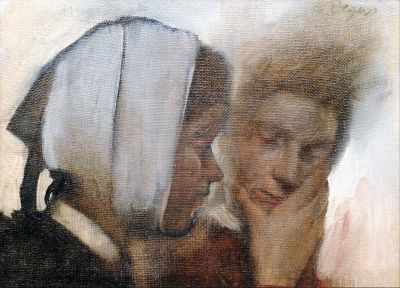 art oil painting reproduction of  Edgar Degas Washerwomen museum quality handmade