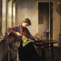 Edmund Charles Tarbell Girl Mending - 1910