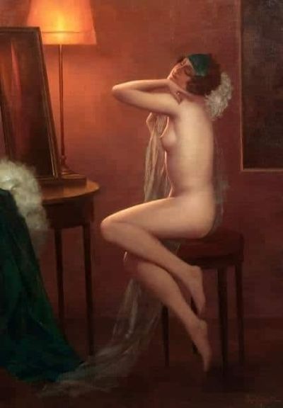 art oil painting reproduction of  Eduard Ansen-hofmann Evening Dreams museum quality handmade