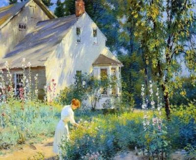 art oil painting reproduction of  Edward Dufner Morning Sunshine museum quality handmade