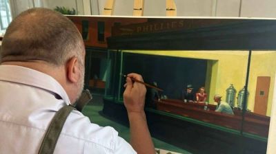 art oil painting reproduction of  Edward Hopper museum quality handmade