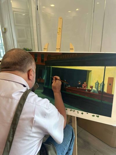 art oil painting reproduction of  Edward Hopper museum quality handmade
