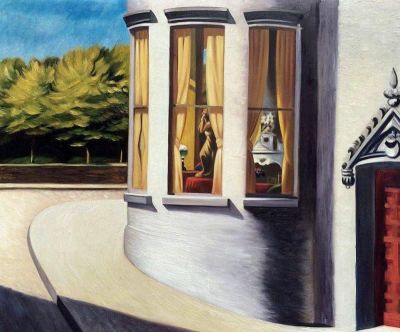 art oil painting reproduction of  Edward Hopper August In The City 1945 museum quality handmade