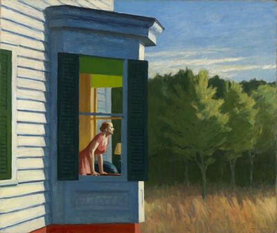 art oil painting reproduction of  Edward Hopper Cape Cod Morning 1950 museum quality handmade