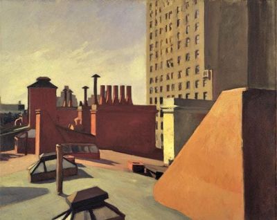 art oil painting reproduction of  Edward Hopper City Roofs 1932 museum quality handmade