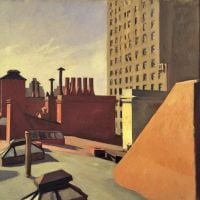 Hopper, City Roofs 1932 Hand Painted Reproduction