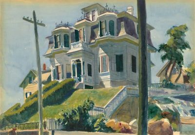 art oil painting reproduction of  Edward Hopper Haskell S House 1924 museum quality handmade