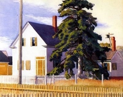 art oil painting reproduction of  Edward Hopper House With Big Pine 1935 museum quality handmade