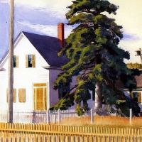 Hopper, House With Big Pine 1935 Hand Painted Reproduction