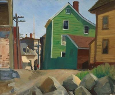 art oil painting reproduction of  Edward Hopper Italian Quarter Gloucester 1912 museum quality handmade