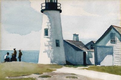 art oil painting reproduction of  Edward Hopper Pemaquid Light 1929 museum quality handmade