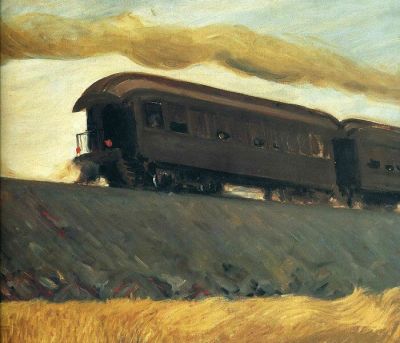 art oil painting reproduction of  Edward Hopper Railroad Train - 1908 museum quality handmade