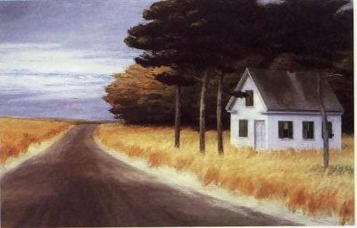 art oil painting reproduction of  Edward Hopper Solitude 1944 museum quality handmade