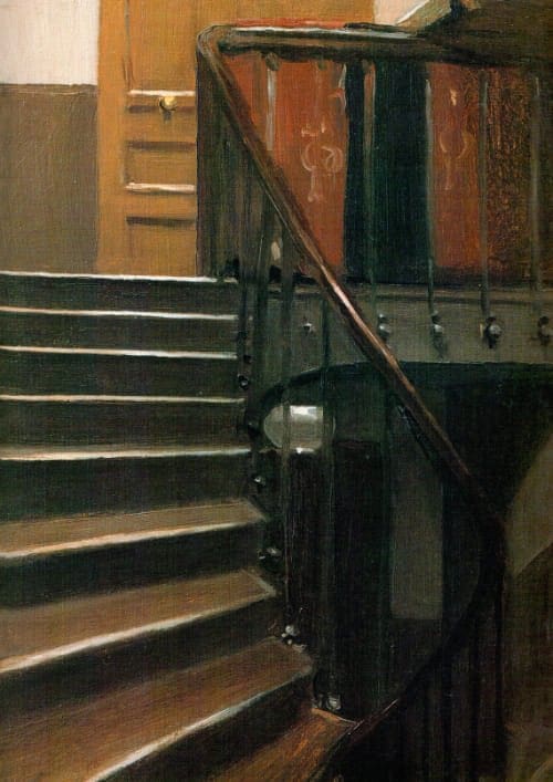Edward Hopper Stairway At 48 Rue De Lille Paris 1906 museum quality