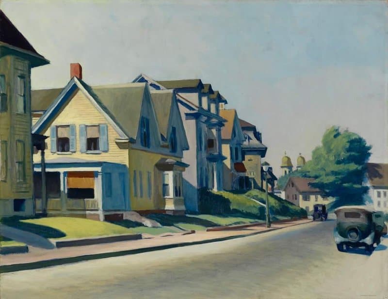 Edward Hopper Sun On Prospect Street Gloucester Massachusetts 1934 museum quality
