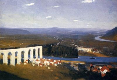 art oil painting reproduction of  Edward Hopper Valley Of The Seine 1908 museum quality handmade
