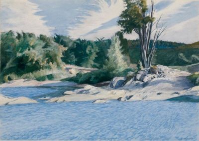 art oil painting reproduction of  Edward Hopper White River At Sharon 1937 museum quality handmade