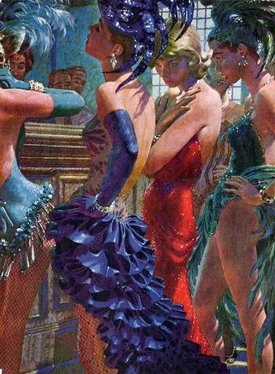 art oil painting reproduction of  Edwin Georgi The Show - 1957 museum quality handmade