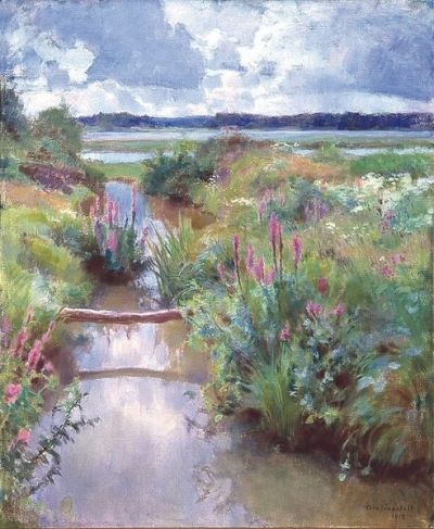 art oil painting reproduction of  Eero Jarnefelt Floreciente Verano museum quality handmade