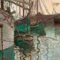 Egon Schiele Port Of Trieste - 1907