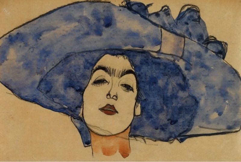 Egon Schiele Portrait Of Eva Freund Ca. 1910 museum quality